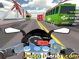 Highway speed moto bike driver